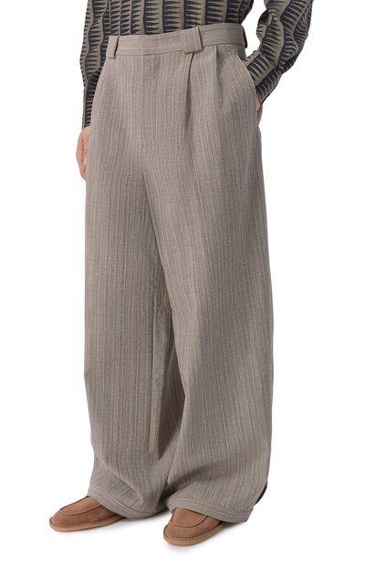 Брюки из шерсти и хлопка EMPORIO ARMANI, арт. EM005615/TE20603, фото 3