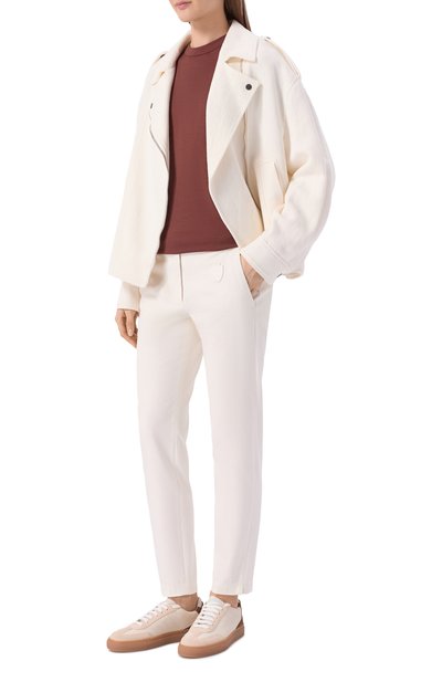 Женские хлопковые брюки BRUNELLO CUCINELLI, арт. MA126P9206