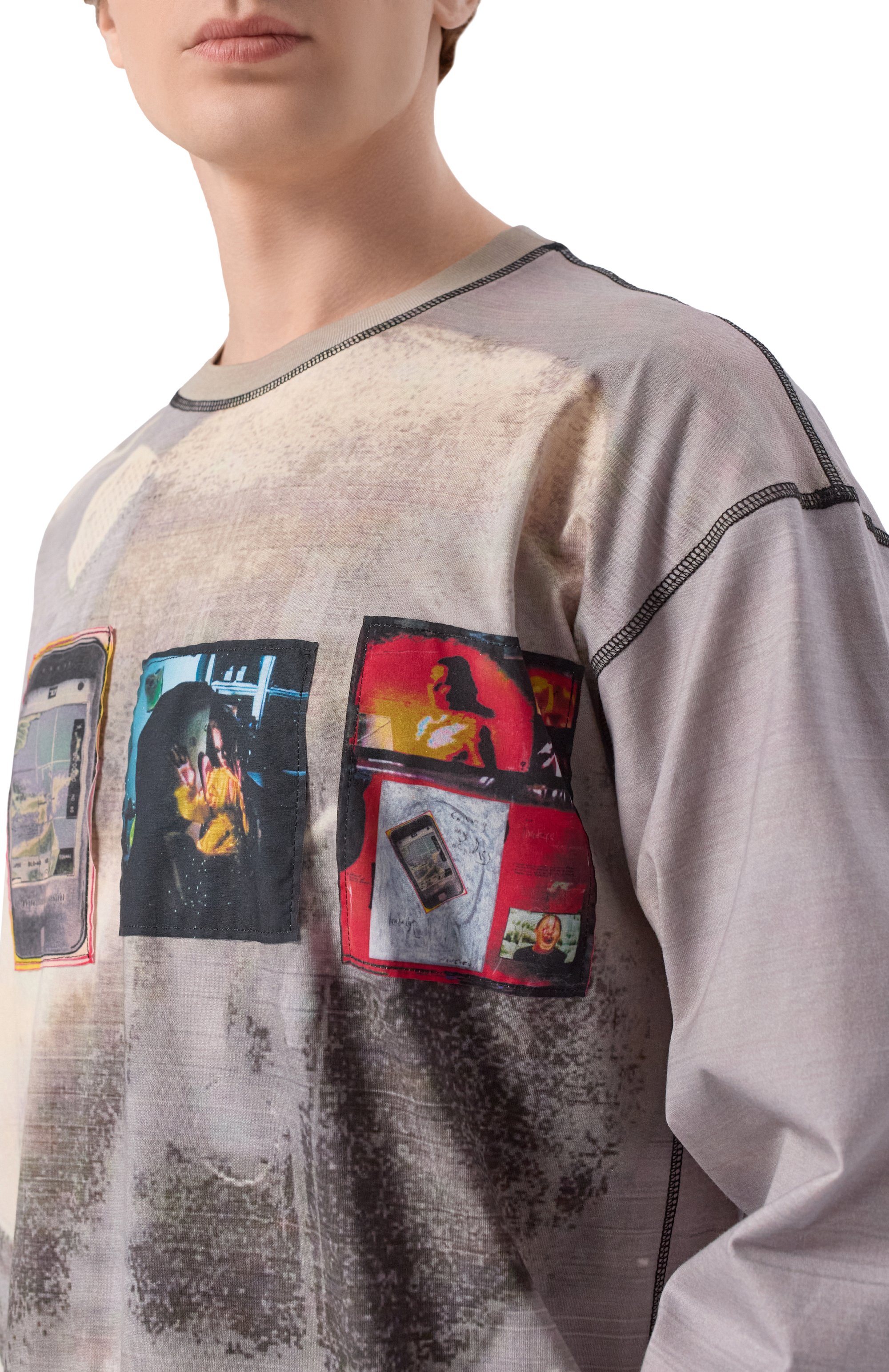 Хлопковый лонгслив DIESEL, арт. A20431/0EPCD, фото 5