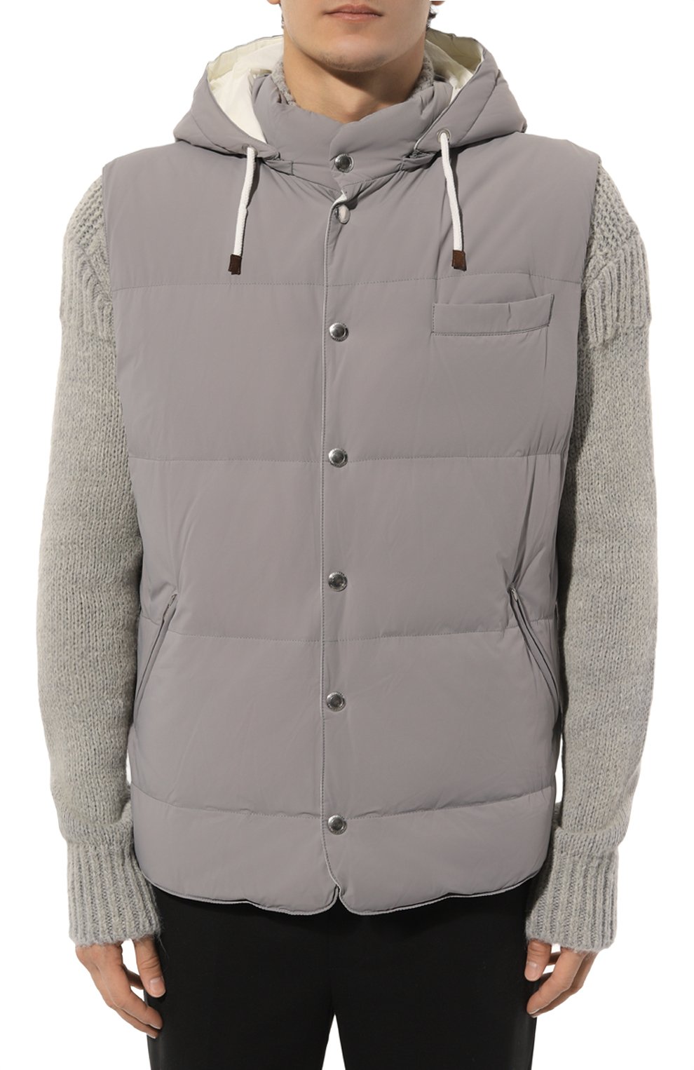 Пуховый жилет BRUNELLO CUCINELLI, арт. MM4031162, фото 3