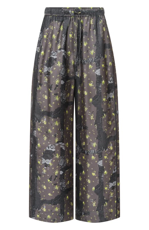 Шелковые брюки Ganni A1080121 Серый A1080121