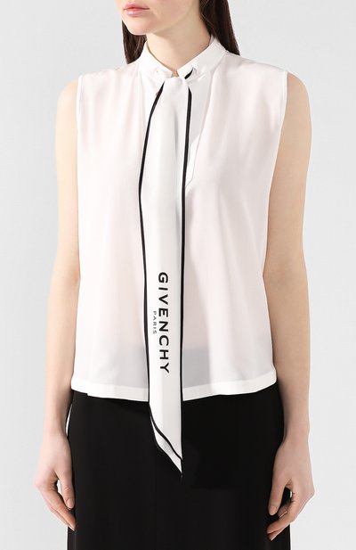 Шелковый топ GIVENCHY белого цвета по цене 92350 руб., арт. BW60GA12EH, фото 3 Шелковый топ GIVENCHY, арт. BW60GA12EH, фото 3