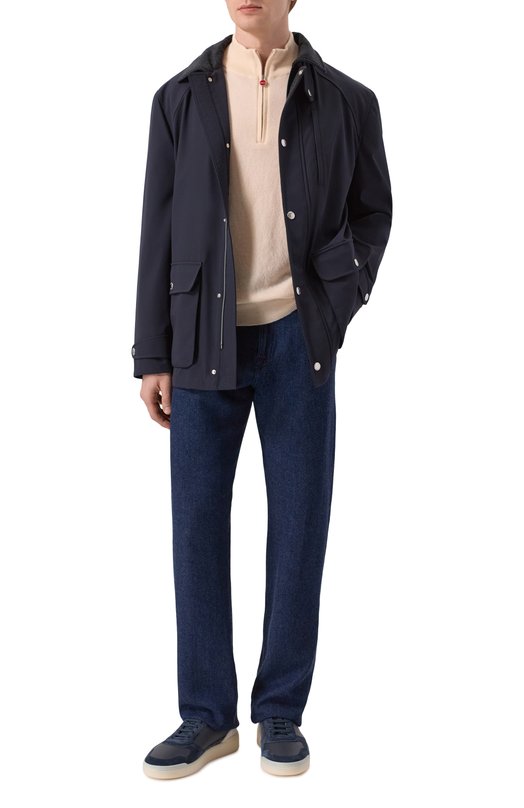 Кашемировый джемпер Kiton UMK1508K333 Бежевый  UMK1508K333 Фото 2