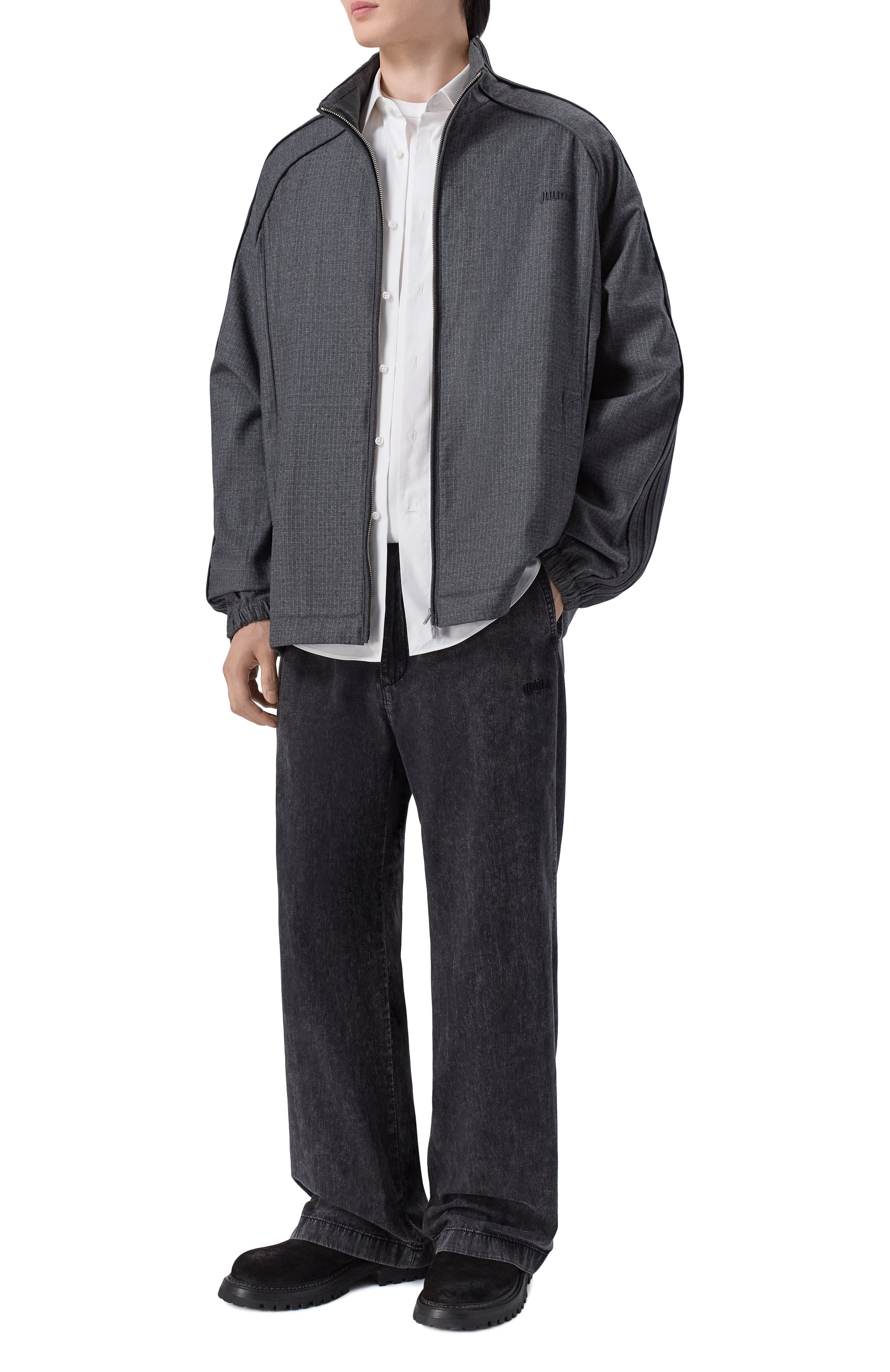 Джинсы JUUN.J темно-серого цвета по цене 59400 руб., арт. JC6221PD3, фото 2 Джинсы JUUN.J, арт. JC6221PD3, фото 2