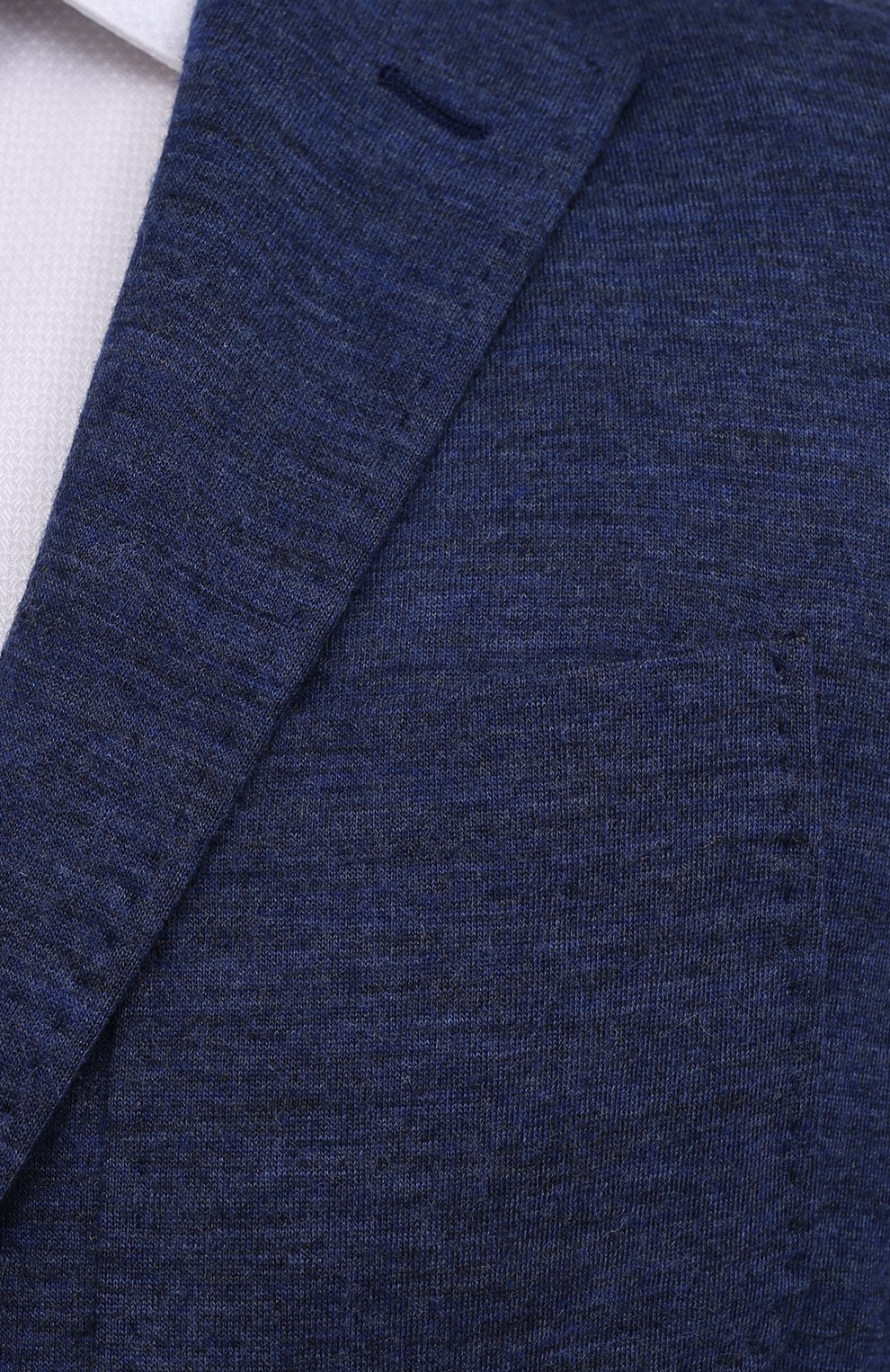Пиджак из шерсти и хлопка CANALI синего цвета по цене 110500 руб., арт. J0147/JJ02165, фото 5 Пиджак из шерсти и хлопка CANALI, арт. J0147/JJ02165, фото 5