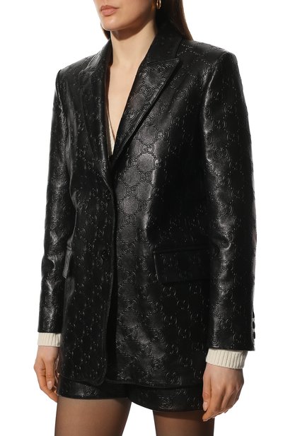 Кожаный жакет GUCCI, арт. 671263/XNAPN, фото 3