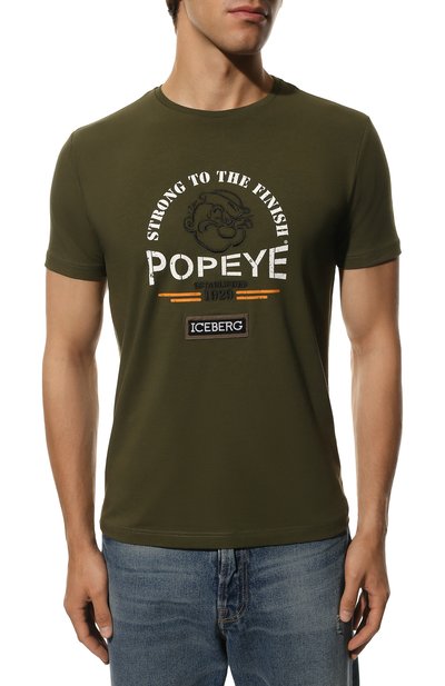 Хлопковая футболка ICEBERG, арт. 22I I1P0/F018/6318, фото 3