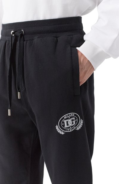 Хлопковые джоггеры DOLCE & GABBANA, арт. GV2VHT/G7NYD, фото 5