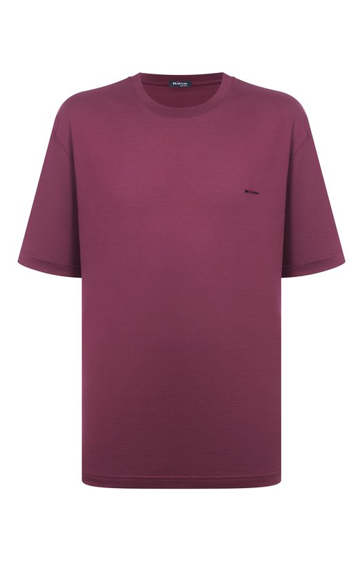 Хлопковая футболка Kiton UMK075312 Бордовый UMK075312