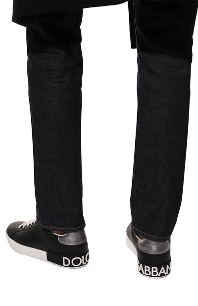 Кожаные кеды portofino DOLCE & GABBANA, арт. CS1760/AH527, фото 3