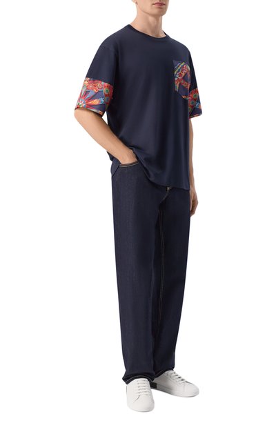 Футболка из хлопка и шелка DOLCE & GABBANA, арт. G8SB2T/G7P6A, фото 2
