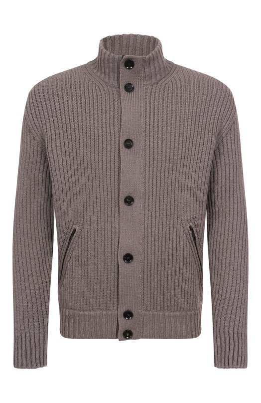 Хлопковый кардиган Brioni UMIF0L-PAK10 Бежевый UMIF0L-PAK10