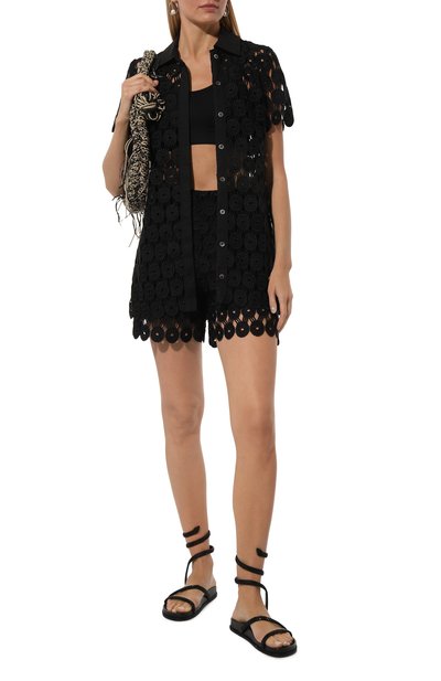 Текстильные сандалии cleo RENE CAOVILLA, арт. C11761-020/R001, фото 2