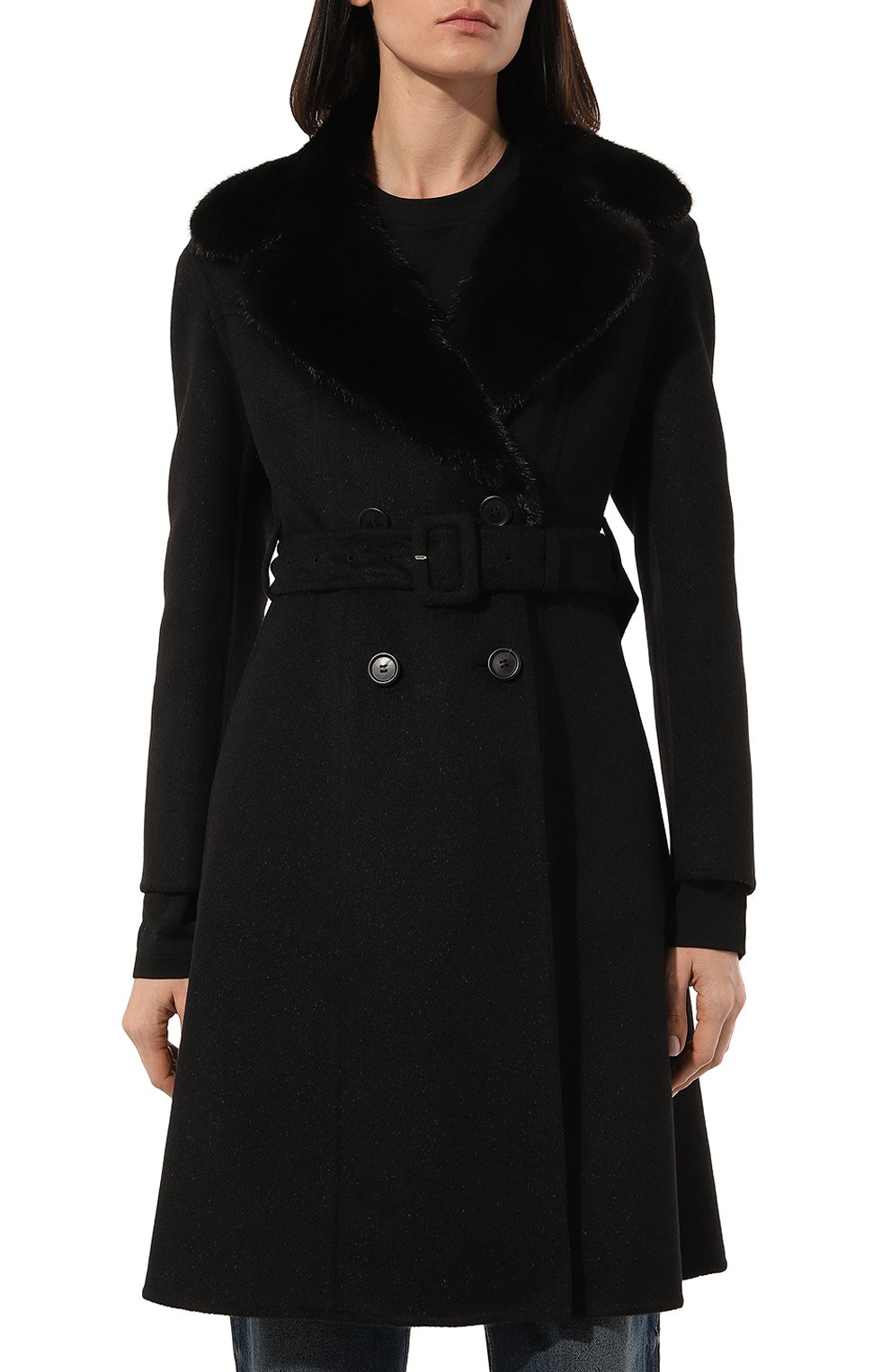 Шерстяное пальто PRADA, арт. P689LP-1U0B-F0002-192, фото 3