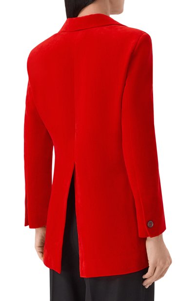 Бархатный жакет JIL SANDER красного цвета по цене 399000 руб., арт. J02BN0272/J45367, фото 4 Бархатный жакет JIL SANDER, арт. J02BN0272/J45367, фото 4