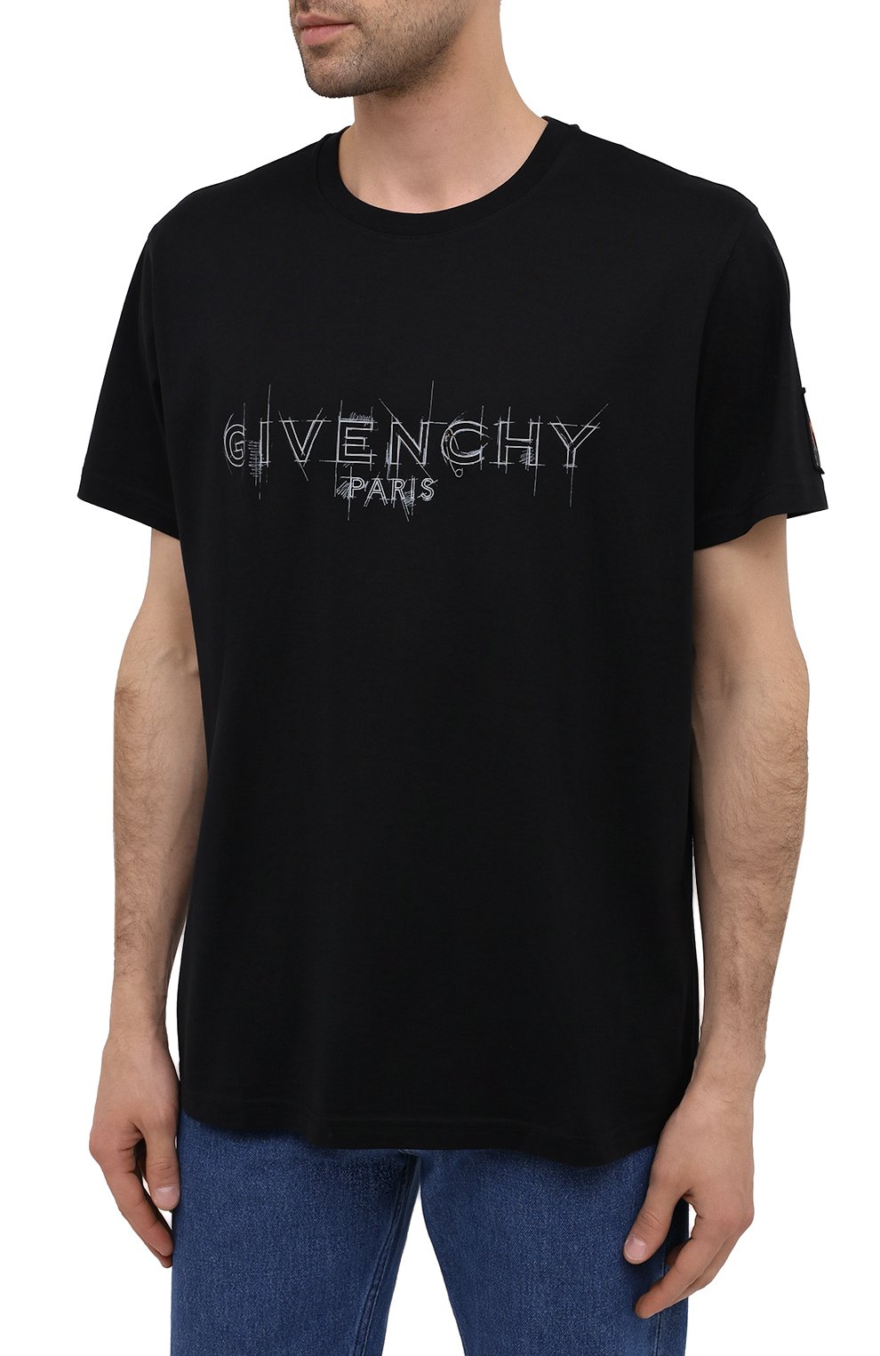 Хлопковая футболка GIVENCHY, арт. BM70ZQ3002, фото 3