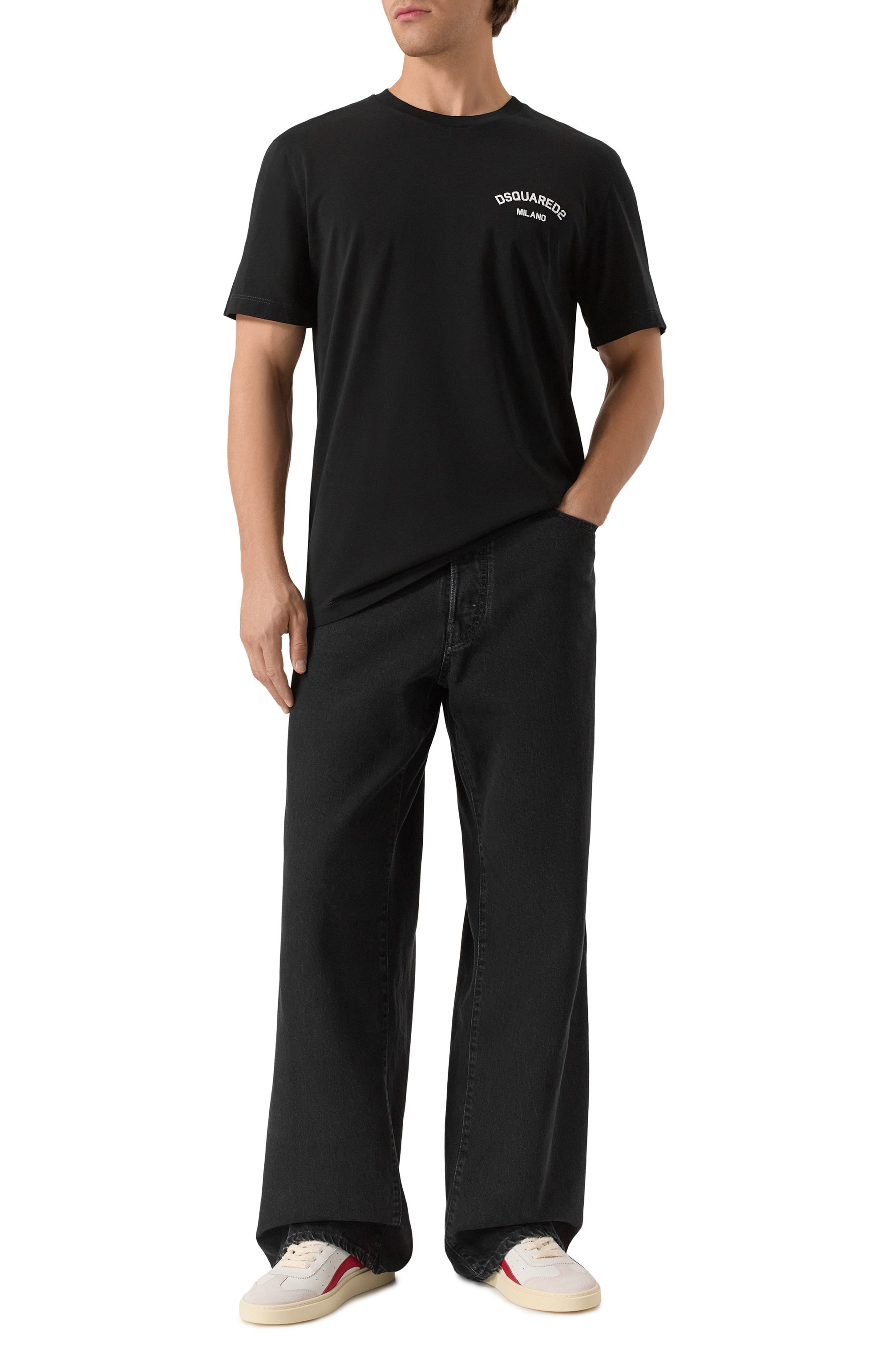Хлопковая футболка DSQUARED2, арт. S74GD1477/D20020, фото 2