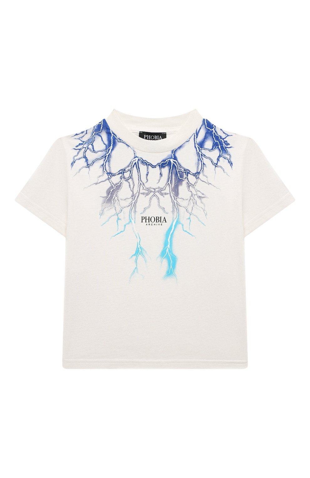 Хлопковая футболка PHOBIA ARCHIVE белого цвета по цене 6180 руб., арт. PHK00107BLGRLB, фото 1 Хлопковая футболка PHOBIA ARCHIVE, арт. PHK00107BLGRLB, фото 1