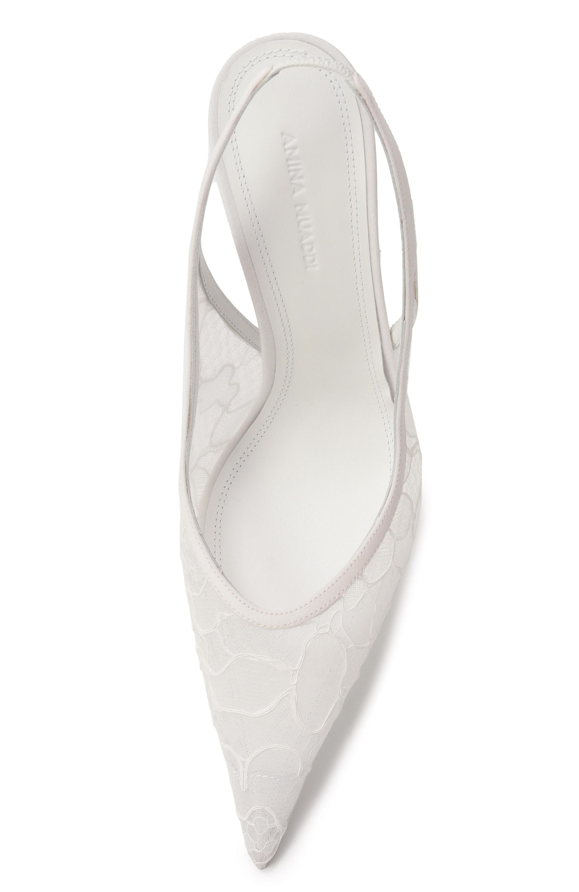 Текстильные туфли anok lace sling 105 AMINA MUADDI, арт. AN0K LACE SLING 105/LACE, фото 6