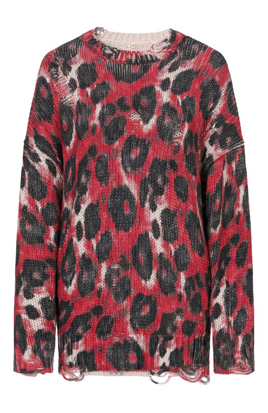 Хлопковый свитер R13 R13WY197-Y260A_001 Красный R13WY197-Y260A_001