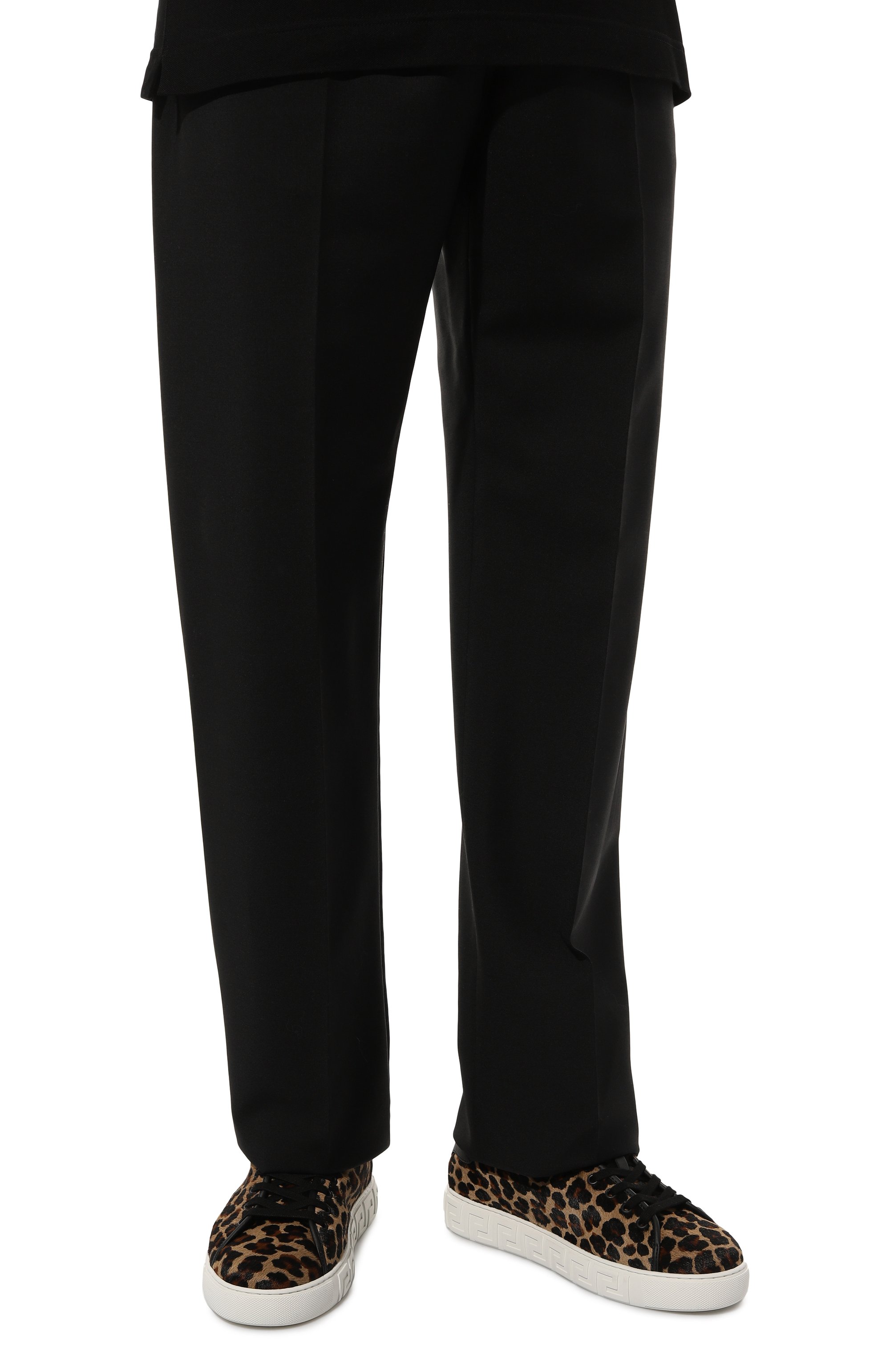 Кожаные кеды greca VERSACE, арт. 1014460/1A12422, фото 3