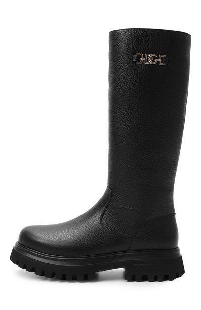 Кожаные сапоги DOLCE & GABBANA, арт. D11435/A0722_001, фото 2