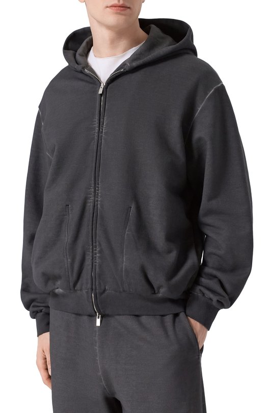 Хлопковая толстовка Attachment VJ52-323 Серый  VJ52-323 Фото 3