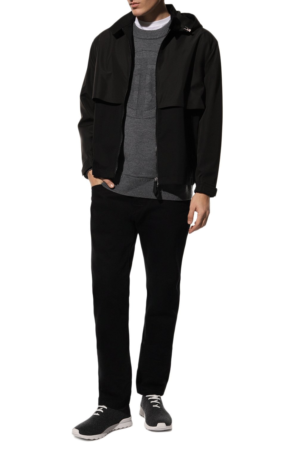 Текстильные кроссовки KITON, арт. USSCLAWN00848/12-16, фото 2