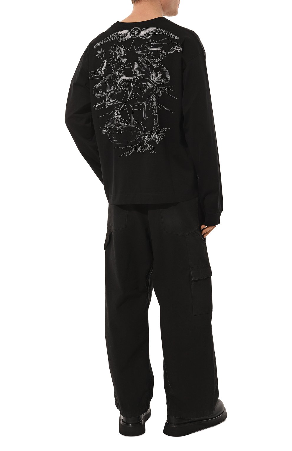 Хлопковый лонгслив GIVENCHY, арт. BM71KP3YN0, фото 2