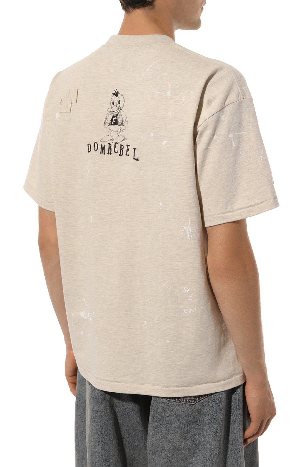 Хлопковая футболка DOMREBEL, арт. M SCH00LYARD T-SHIRT/TSHIRT, фото 4