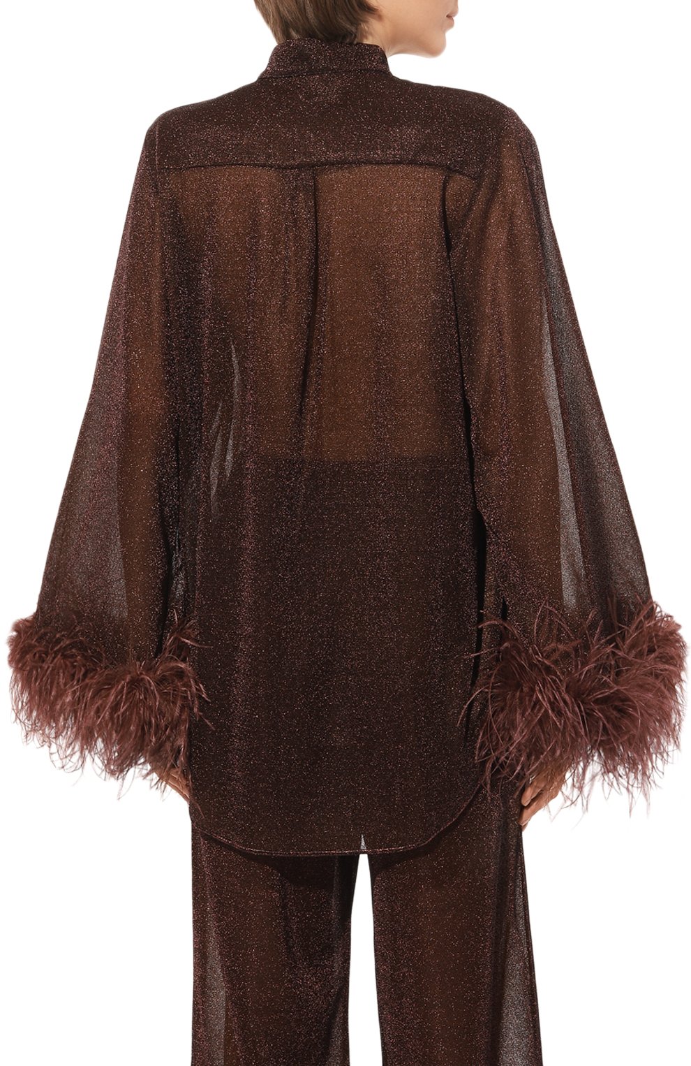 Блузка с отделкой перьями OSEREE, арт. LSF213, фото 4