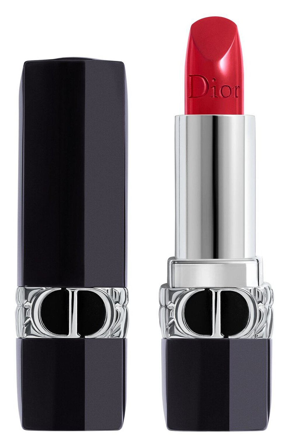 Помада для губ rouge dior satin, 743 красная цинния DIOR  цвета, арт. C017200743 | Фото 1 (Финишное покрытие: Сатиновый)