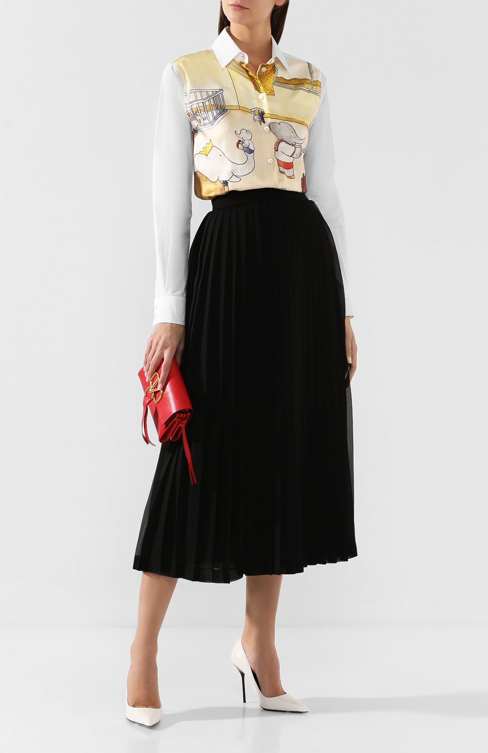 Рубашка с принтом LANVIN желтого цвета по цене 77450 руб., арт. RW-T0673I-4259-H19, фото 2 Рубашка с принтом LANVIN, арт. RW-T0673I-4259-H19, фото 2