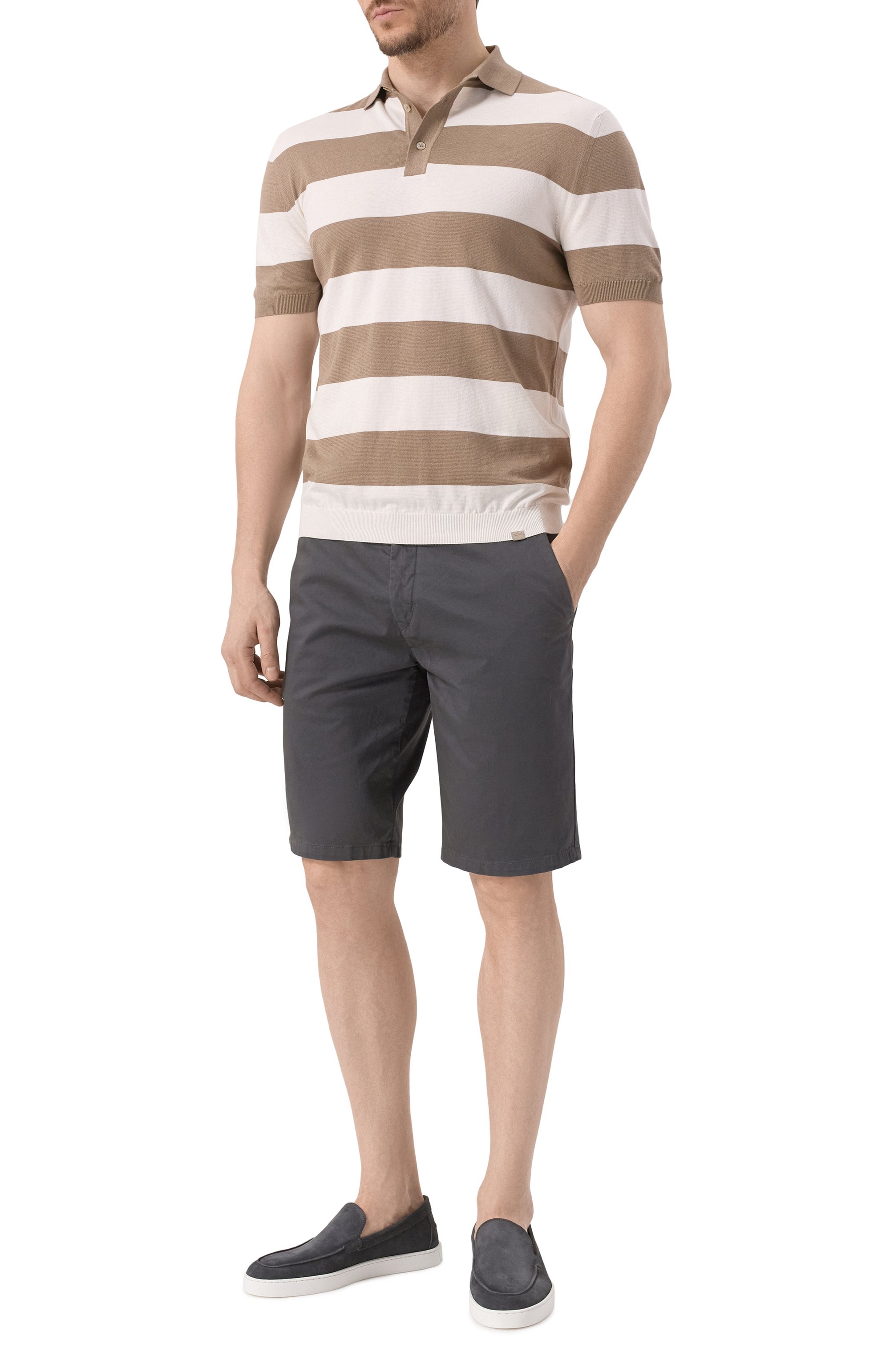 Поло из шелка и хлопка PAUL&SHARK, арт. 25411618, фото 2