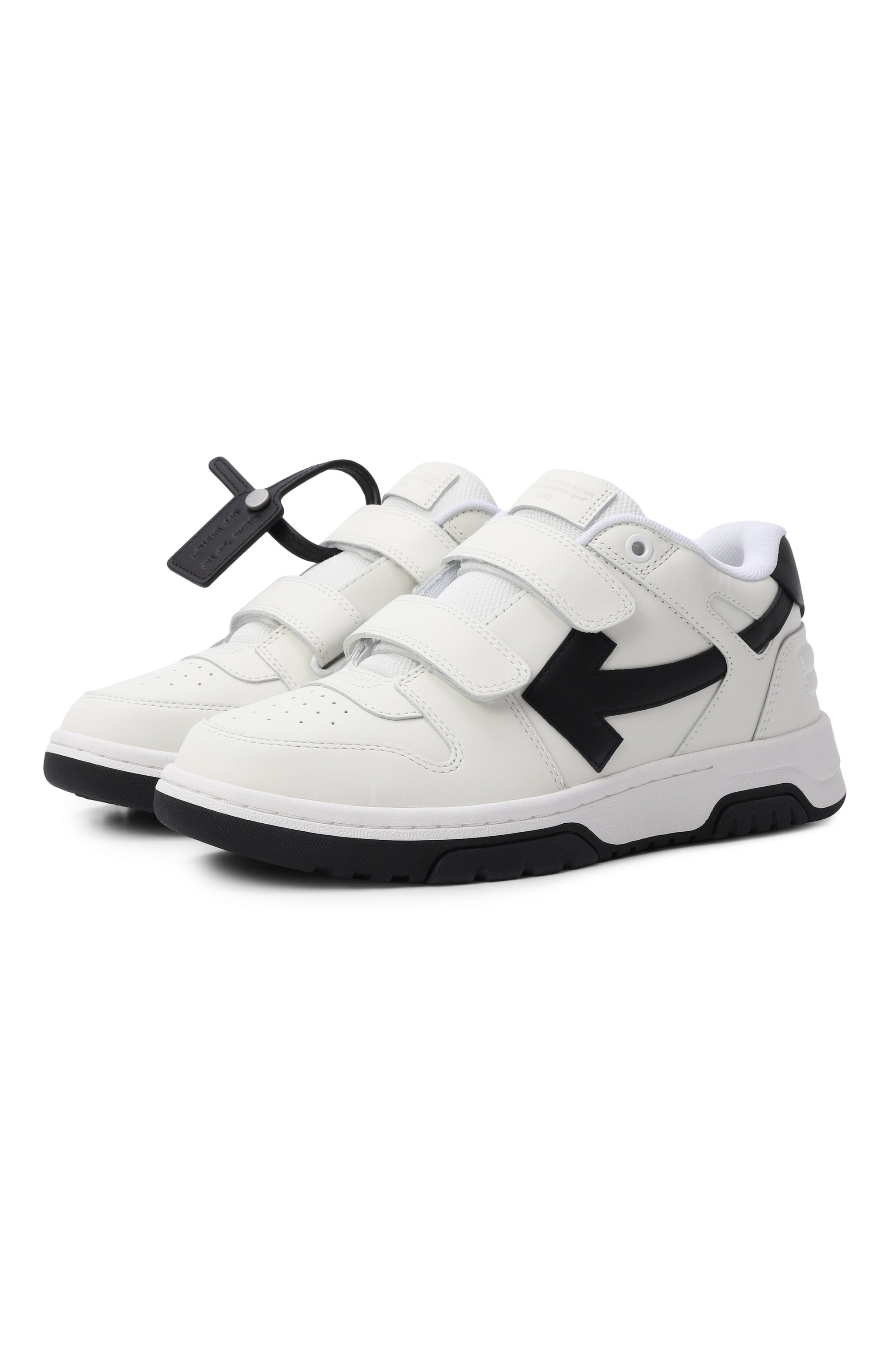 Комбинированные кеды out of office OFF-WHITE, арт. 0BIA008C99LEA002_001, фото 1