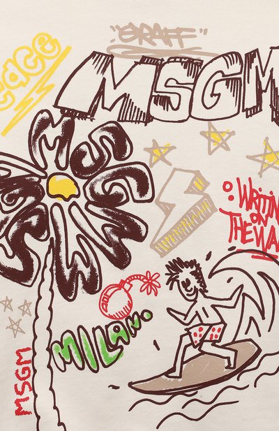 Хлопковый свитшот MSGM KIDS, арт. S4MSJBSW271, фото 3