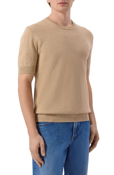 Джемпер изо льна и хлопка DOLCE & GABBANA, арт. GXX03Z/JFMZT, фото 3