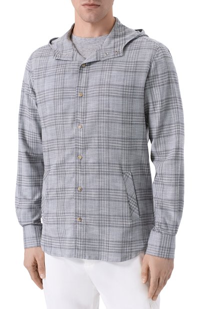 Рубашка из шерсти и шелка KITON, арт. UMCMARK0617E20_, фото 3