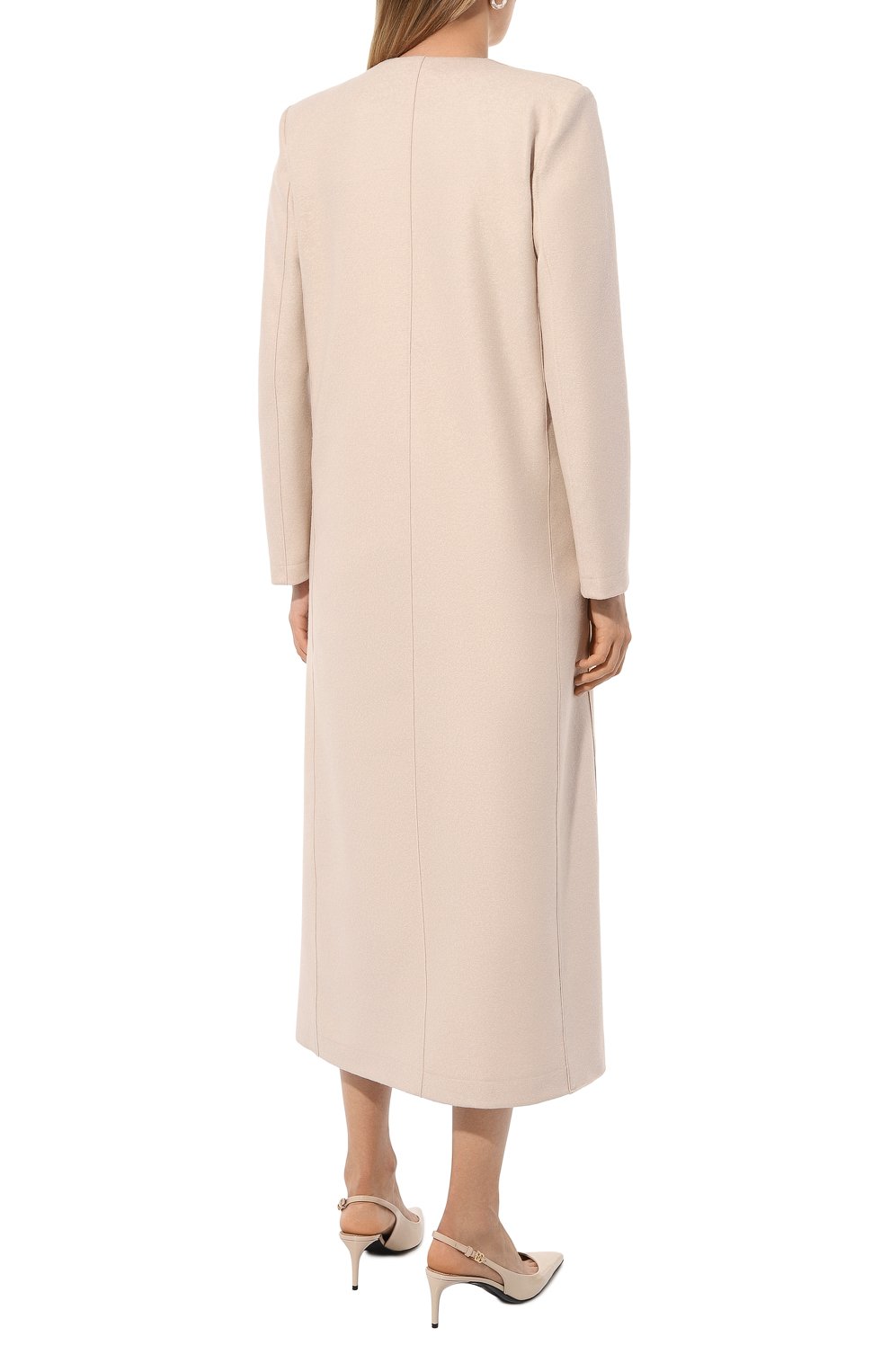 Шерстяное пальто HARRIS WHARF LONDON бежевого цвета по цене 106500 руб., арт. A1602MLX, фото 4 Шерстяное пальто HARRIS WHARF LONDON, арт. A1602MLX, фото 4