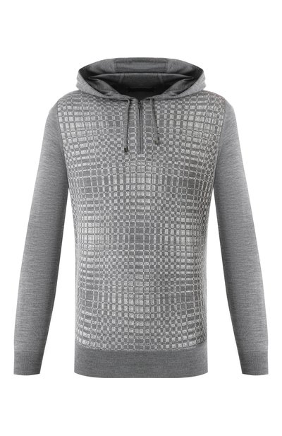 Мужской худи из шерсти и шелка ZILLI, арт. KH0001M0230VRAD00/62