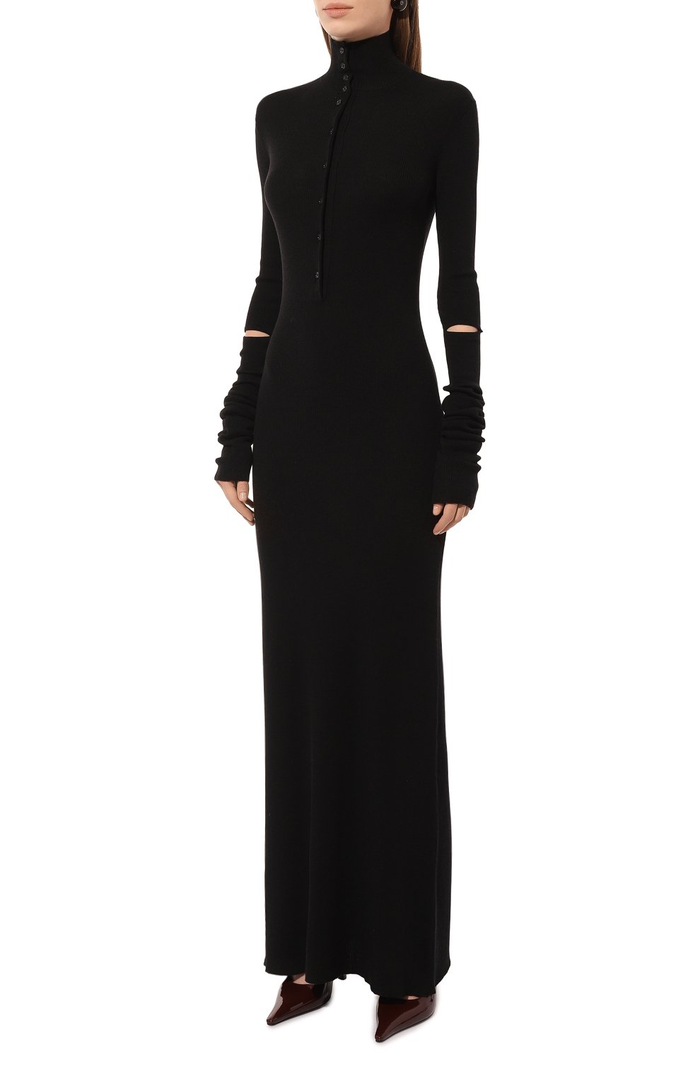 Шерстяное платье ANN DEMEULEMEESTER, арт. 2402-W-KN01-KN043-099, фото 3