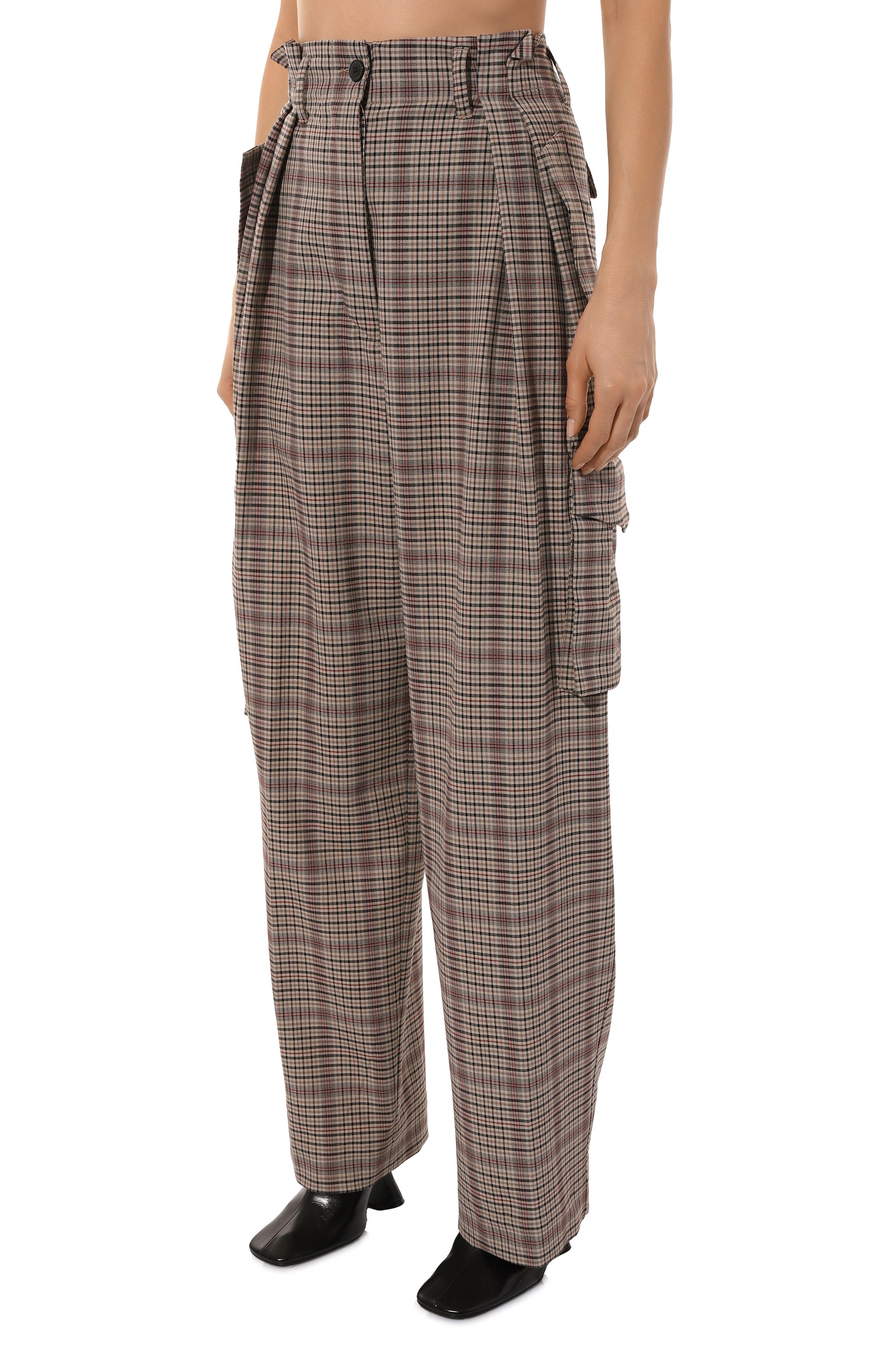 Брюки-карго DRIES VAN NOTEN бежевого цвета по цене 82900 руб., арт. 242-010910-9028, фото 3 Брюки-карго DRIES VAN NOTEN, арт. 242-010910-9028, фото 3