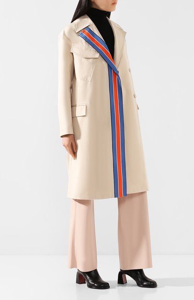 Хлопковый тренч VICTORIA, VICTORIA BECKHAM бежевого цвета по цене 83150 руб., арт. 2120WCT000377A, фото 2 Хлопковый тренч VICTORIA, VICTORIA BECKHAM, арт. 2120WCT000377A, фото 2