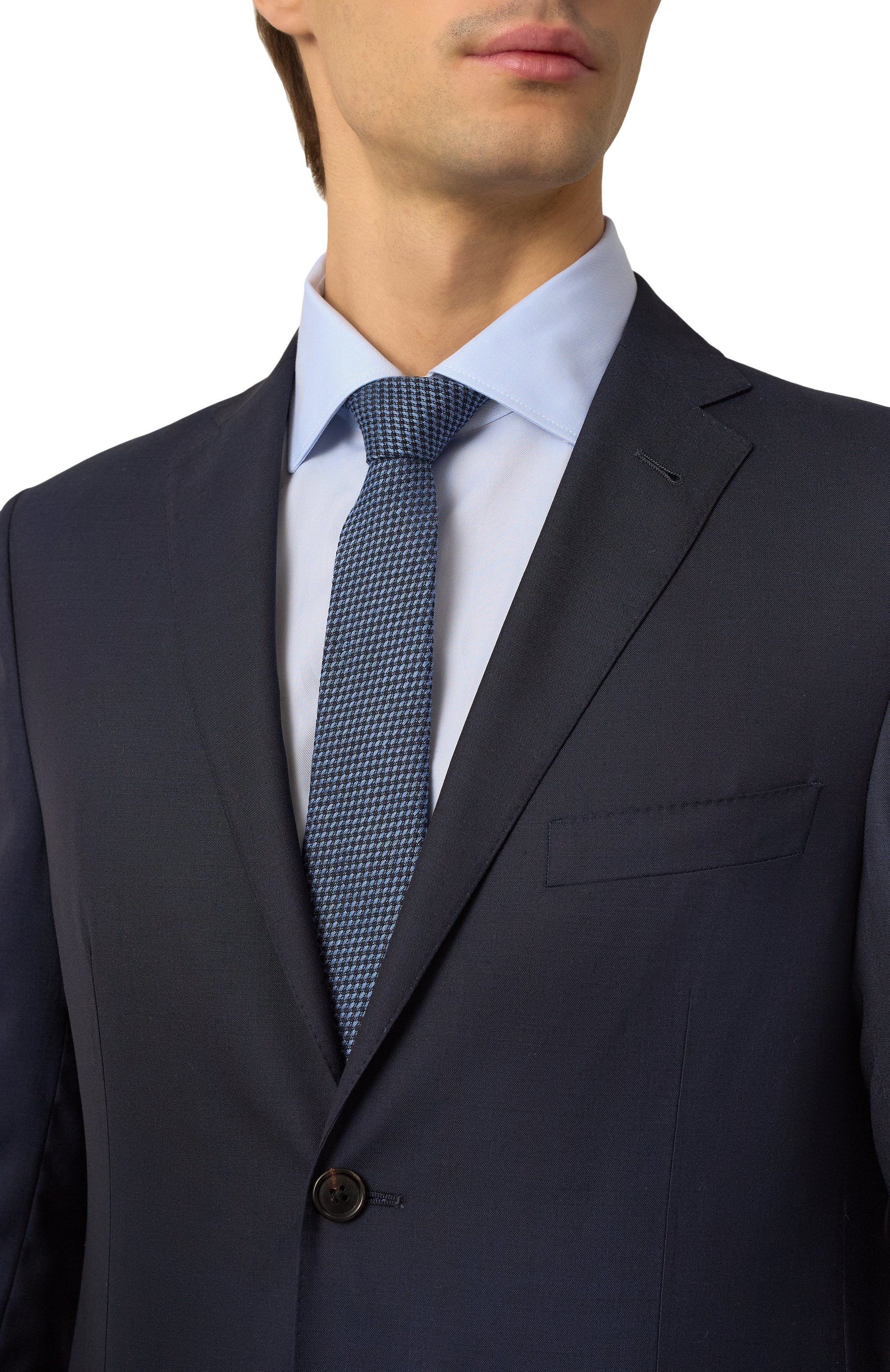 Галстук изо льна и хлопка CANALI, арт. 18/HJ04182, фото 2