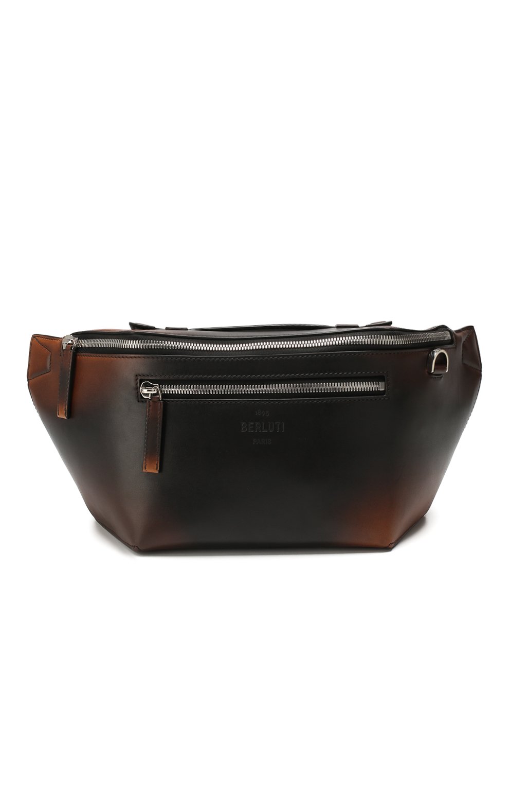 Кожаная поясная сумка BERLUTI коричневого цвета по цене 278500 руб., арт. M192899, фото 1 Кожаная поясная сумка BERLUTI, арт. M192899, фото 1