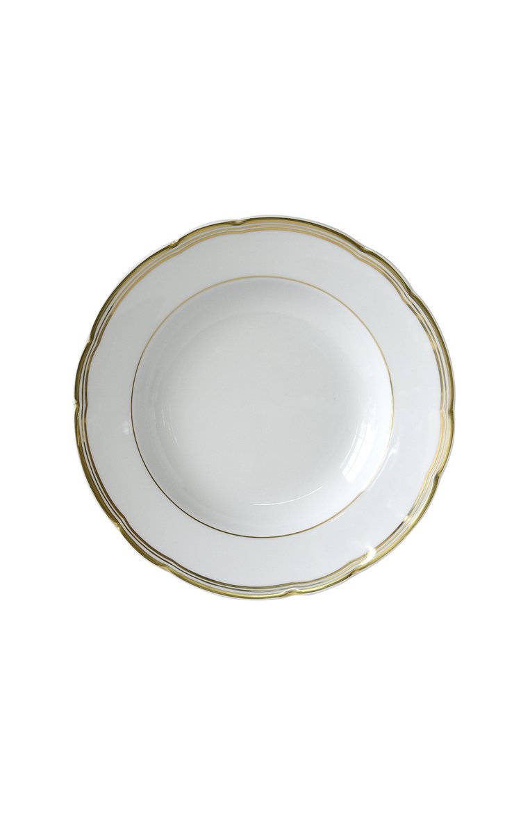 Тарелка суповая pompadour BERNARDAUD белого цвета, арт. 2088/23 | Фото 1 (Нос: Не проставлено; Региональные ограничения белый список (Axapta Mercury): Не проставлено; Коллекция: Pompadour; Ограничения доста�вки: fragile-2)