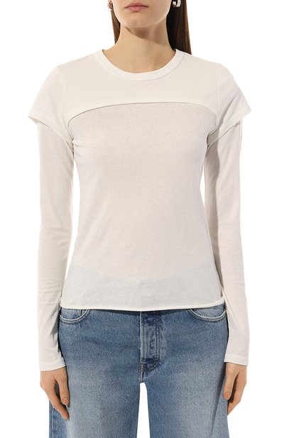 Хлопковый лонгслив SLVRLAKE, арт. TB0L100PNATW/B0LER0 TEE, фото 3