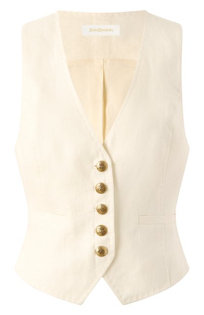 Женский льняной жилет ZIMMERMANN, арт. 2401JR251