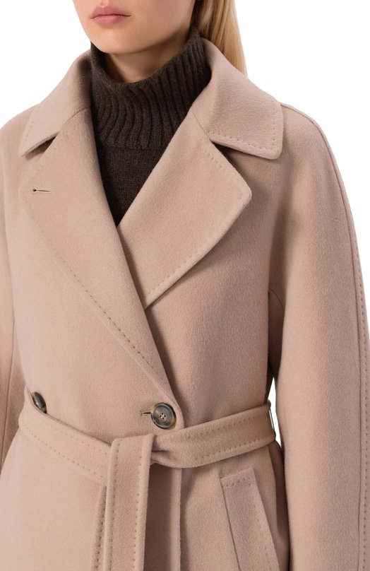 Кашемировое пальто Weekend Max Mara CASCIA Бежевый  CASCIA Фото 5