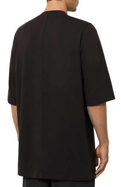 Хлопковая футболка RICK OWENS, арт. RU02D6249/BA, фото 4